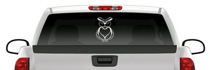 Owl Head Sticker Vinyl Decal Car Truck Van Window