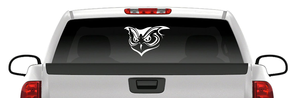 Owl Head Sticker Vinyl Decal Car Truck Van Window