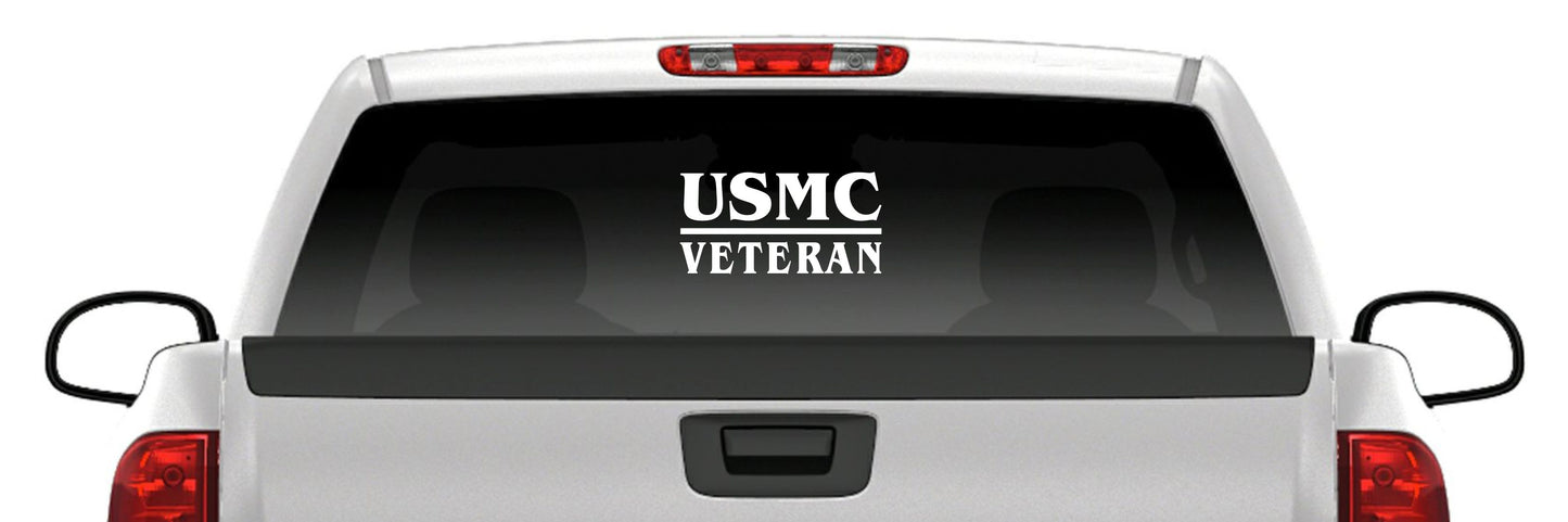USMC Veteran Vinyl Decal – Marine Corps Military Sticker