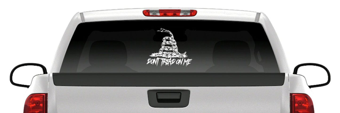 Gadsden Flag Vinyl Decal – Don’t Tread on Me Rattlesnake Sticker