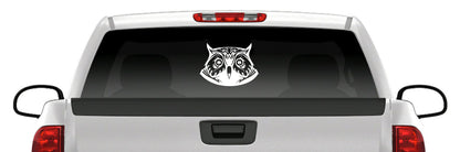 Owl Head Sticker Vinyl Decal Car Truck Van Window