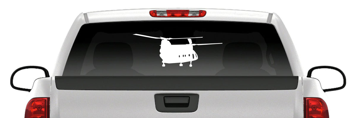 CH-47 Chinook Helicopter Decal – Military Aircraft Vinyl Sticker for Truck, Car & Window