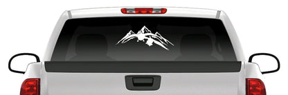 Geese Landing Sticker Mountains Flying Waterfowl Goose Vinyl
