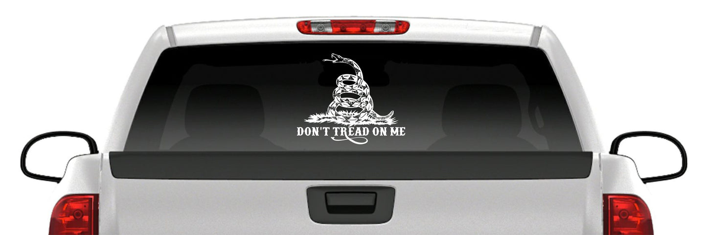 Gadsden Flag Vinyl Decal – Don’t Tread on Me Rattlesnake Sticker