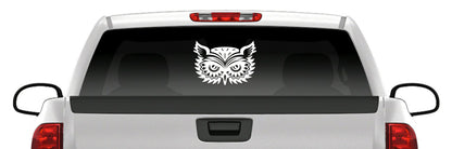 Owl Head Sticker Vinyl Decal Car Truck Van Window