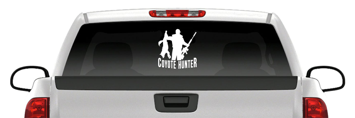 Coyote Hunter Sticker – Predator Hunting Varmint Vinyl Decal