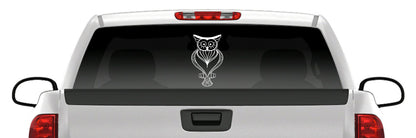 Owl Head Sticker Vinyl Decal Car Truck Van Window