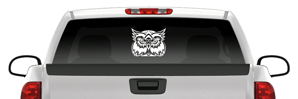 Owl Head Sticker Vinyl Decal Car Truck Van Window