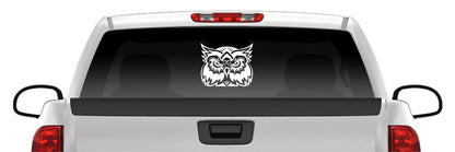 Owl Head Sticker Vinyl Decal Car Truck Van Window