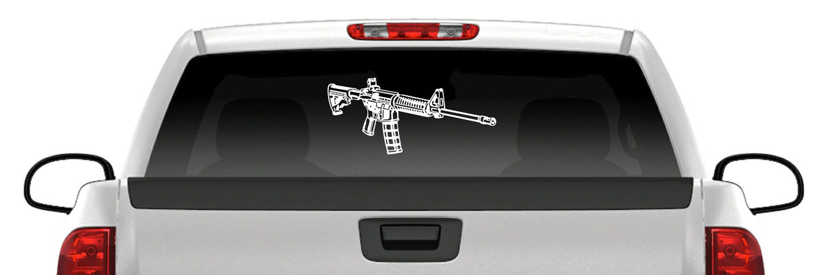 Tactical Airsoft Rifle Sticker – Military Style Vinyl Decal