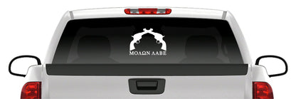 Molon Labe Pistol Decal – Come and Take Them Vinyl Sticker