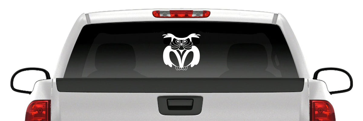 Owl Head Sticker Vinyl Decal Car Truck Van Window