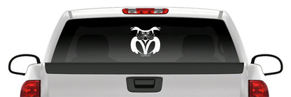 Owl Head Sticker Vinyl Decal Car Truck Van Window