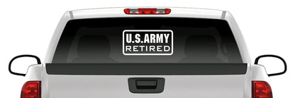 U.S. Army Retired Sticker Military Car Vinyl Decal Truck