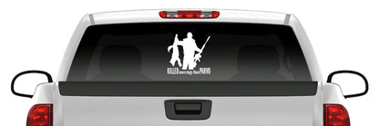Coyote Paw Prints Sticker – Hunting Vinyl Decal