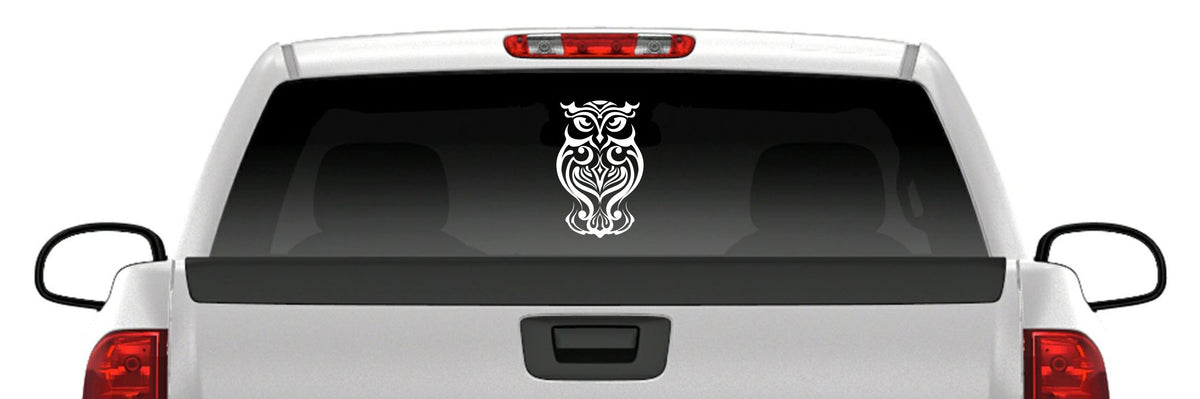 Fancy Owl Sticker Vinyl Decal Car Truck Van Window