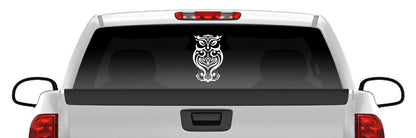 Fancy Owl Sticker Vinyl Decal Car Truck Van Window