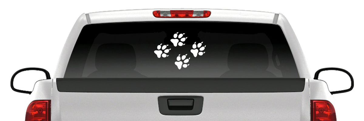 Coyote Tracks Sticker – Paw Print Predator Hunting Vinyl Decal