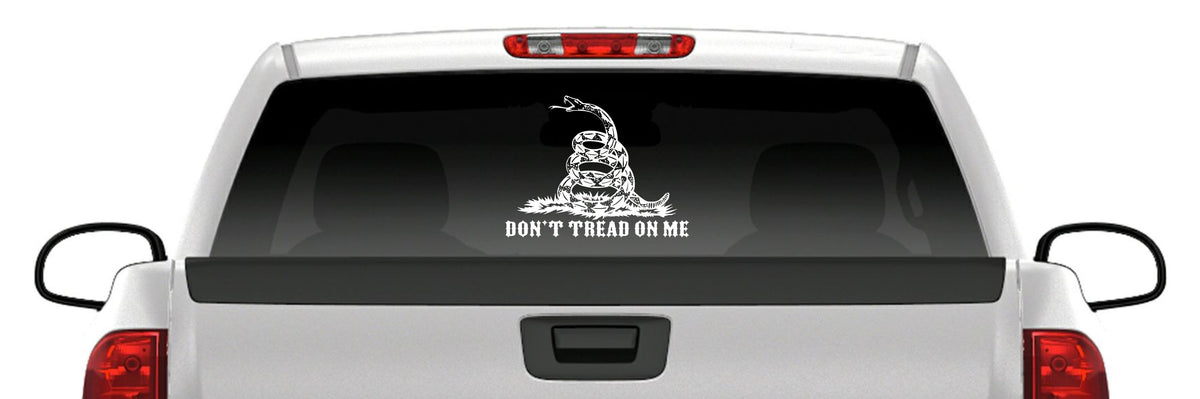 Gadsden Flag Vinyl Decal – Don’t Tread on Me Rattlesnake Sticker