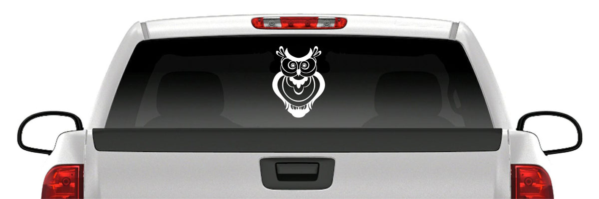 Owl Head Sticker Vinyl Decal Car Truck Van Window