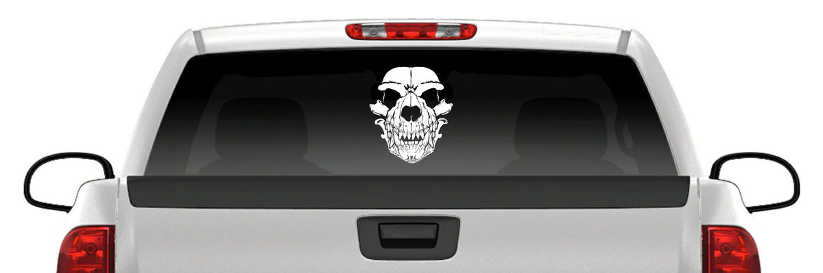 Coyote Skull Sticker – Predator Yote Hunting Vinyl Decal