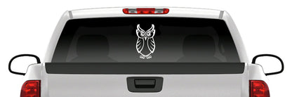 Owl Head Sticker Vinyl Decal Car Truck Van Window
