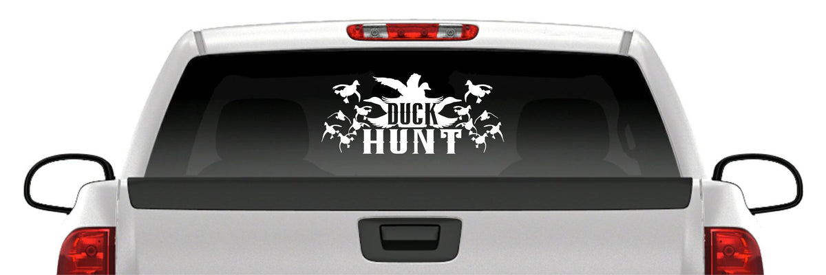 Duck Hunting Decal Mallards Landing Flock Hunter Vinyl Window Sticker