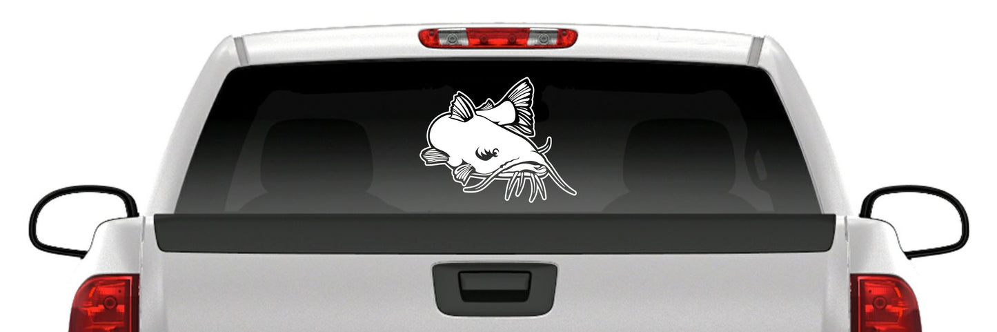 Catfish Noodling Hand Fish Vinyl Decal