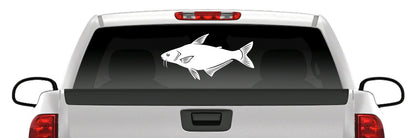 Catfish Noodling Hand Fishing Vinyl Decal