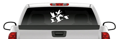 Geese Landing Decal – Goose Flock Waterfowl Duck Hunting Vinyl Sticker