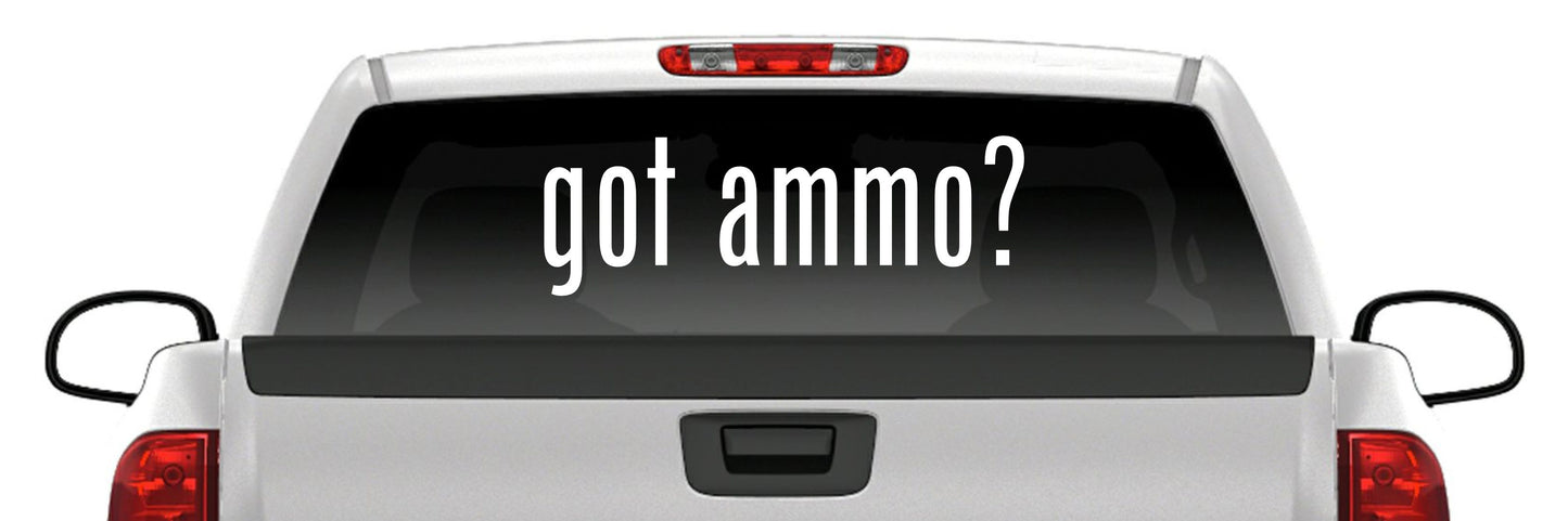 "Got Ammo?" Sticker – Tactical Military Style Vinyl Decal