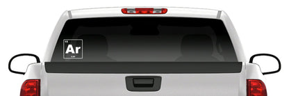 AR Rifle Silhouette Sticker – Tactical Military Vinyl Decal