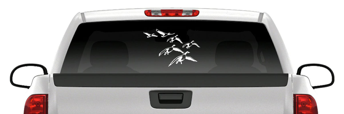 Geese Landing Decal – Goose Flock Waterfowl Hunting Duck