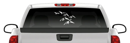 Geese Landing Decal – Goose Flock Waterfowl Hunting Duck