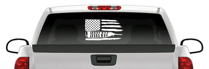 Turkey Feather Flag Sticker – Hunting Vinyl Decal