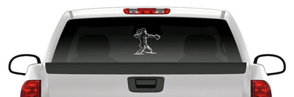 Baseball Softball Catcher Sticker Slugger Glove Vinyl Decal