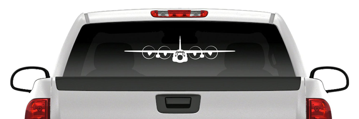 C-130 Airplane Sticker – Air Force Hercules Cargo Plane Military Vinyl Decal