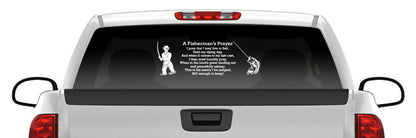 Fisherman’s Prayer Vinyl Decal – Bass Fishing Sticker