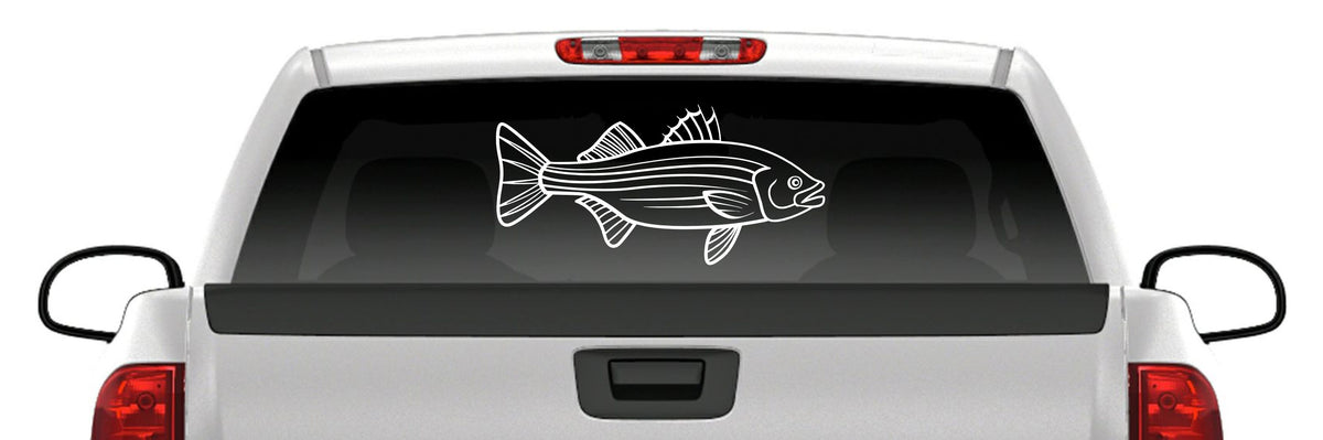 Striped Bass Fishing Vinyl Decal – Striper Sticker