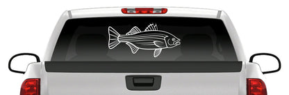 Striped Bass Fishing Vinyl Decal – Striper Sticker