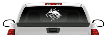 Catfish Noodler Hand Fish Vinyl Decal – Blue Cat & Flathead Fishing