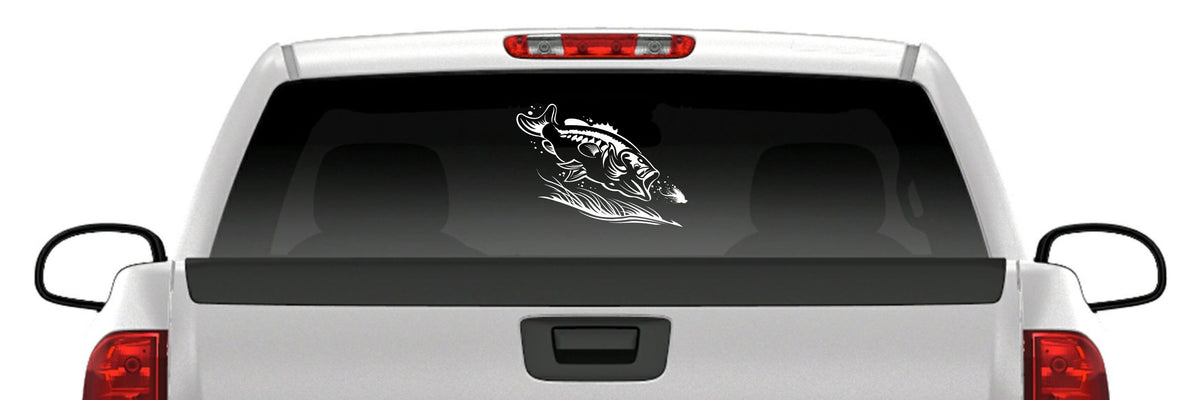 Largemouth Bass Jib Bait Vinyl Decal – Fishing & Angler Sticker