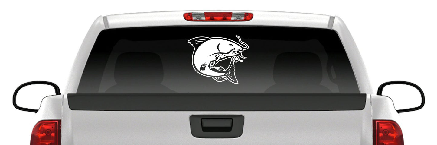 Catfish Noodling Vinyl Decal