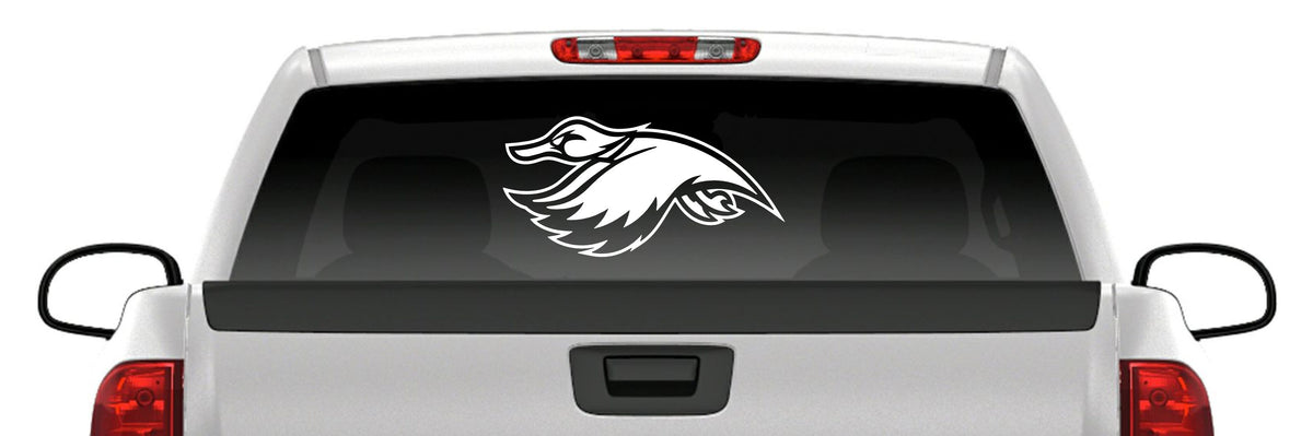 Flying Duck Sticker Mascot Hunting Birds Waterfowl Fun Vinyl Decal