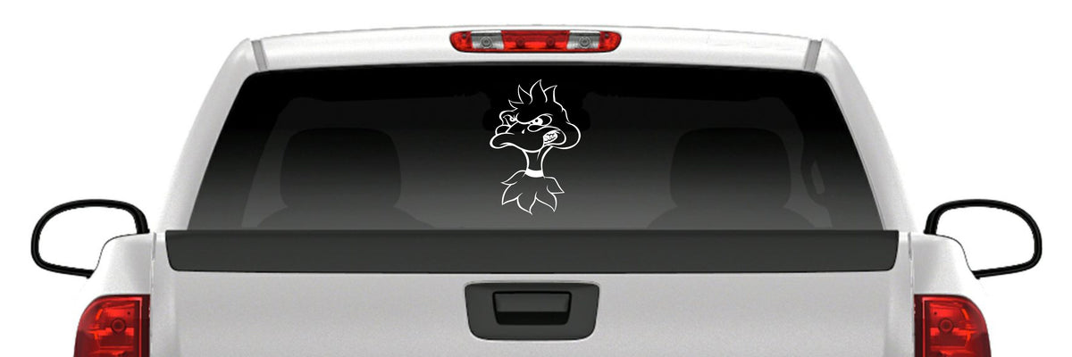 Angry Duck Head Sticker Mascot Waterfowl Hunting Fun Vinyl Decal
