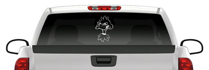 Angry Duck Head Sticker Mascot Waterfowl Hunting Fun Vinyl Decal