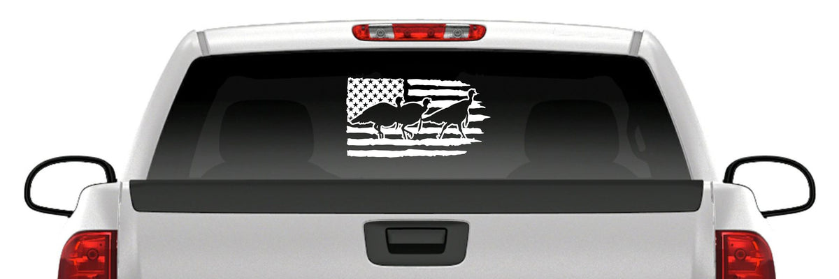 Turkey Flag Sticker – Hunting Vinyl Decal