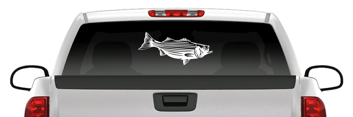 Striped Bass Fishing Vinyl Decal – Striper / Rockfish Sticker