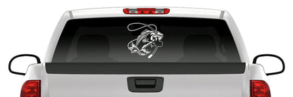 Jumping Striper Fishing Vinyl Decal – Angry Fish Sticker