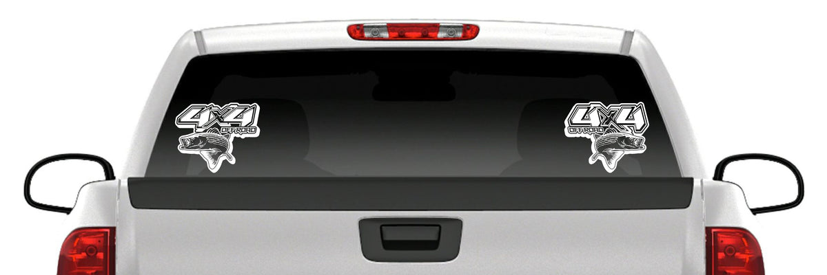 4x4 Off-Road Striper Fish Vinyl Decal